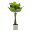 Pianta Artificiale Dieffenbachia in vaso