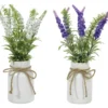 Pianta artificiale Lavanda in vaso