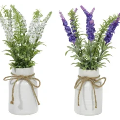 Pianta artificiale Lavanda in vaso