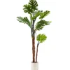 Pianta artificiale Monstera Deliciosa in vaso