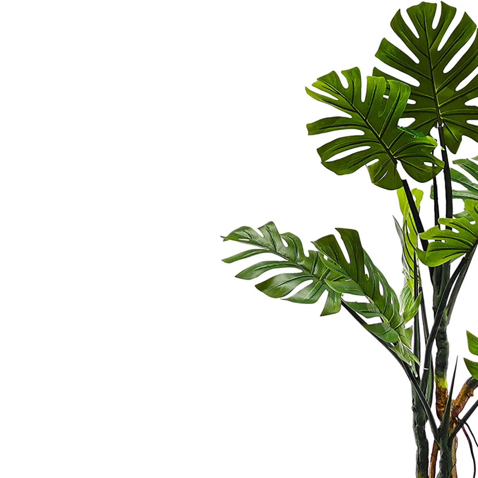 Pianta artificiale Monstera Deliciosa in vaso