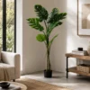 Pianta artificiale Monstera deliciosa in vaso h130 cm