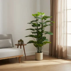 Pianta Artificiale Monstera Deliciosa in vaso