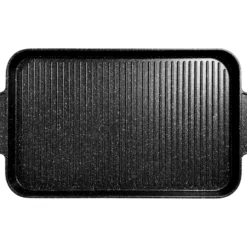Piastra Grill con 2 manici e fondo a induzione Linea ChefStone 45x28 cm