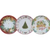 Piatto Natalizio in Ceramica Decorativa