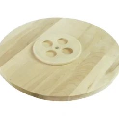 Piatto tondo girevole in legno di betulla diametro 40 cm