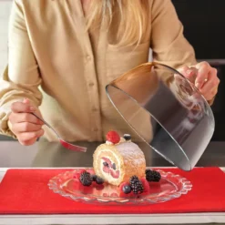 Piatto Torta in vetro con campana Linea Patisserie