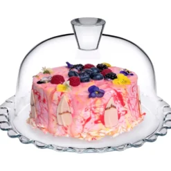 Piatto Torta in vetro con campana Linea Patisserie