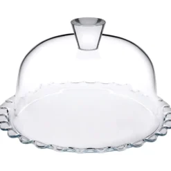 Piatto Torta in vetro con campana Linea Patisserie