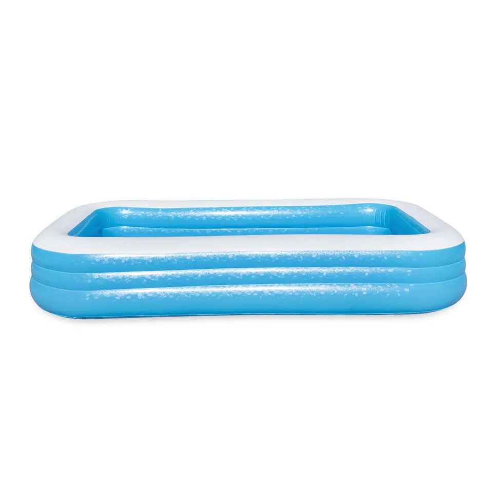 Piscina Family Gonfiabile Rettangolare a 3 Anelli