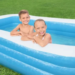 Piscina Family Gonfiabile Rettangolare a 3 Anelli