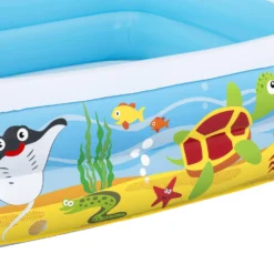 Piscina per Bambini Pesci Tropicali con tetto di protezione solare