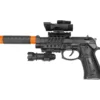 Pistola automatica PK3 M9-A4 con Suoni Reali e Silenziatore