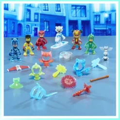PJ Masks Power Heroes Set 6 Personaggi con Accessori 20 Pezzi