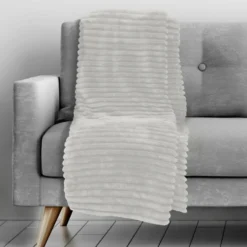 Plaid Coperta Flanella Rigata 150x200 cm