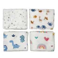 Plaid Morbido Bambini Fantasie Colorate h100x75 cm
