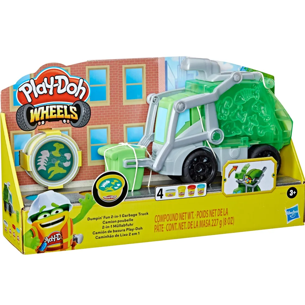 Play-Doh Wheels Camion della Spazzatura 2 in 1