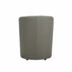 Poltrona in tessuto con pouf Djerba Savana Grigio
