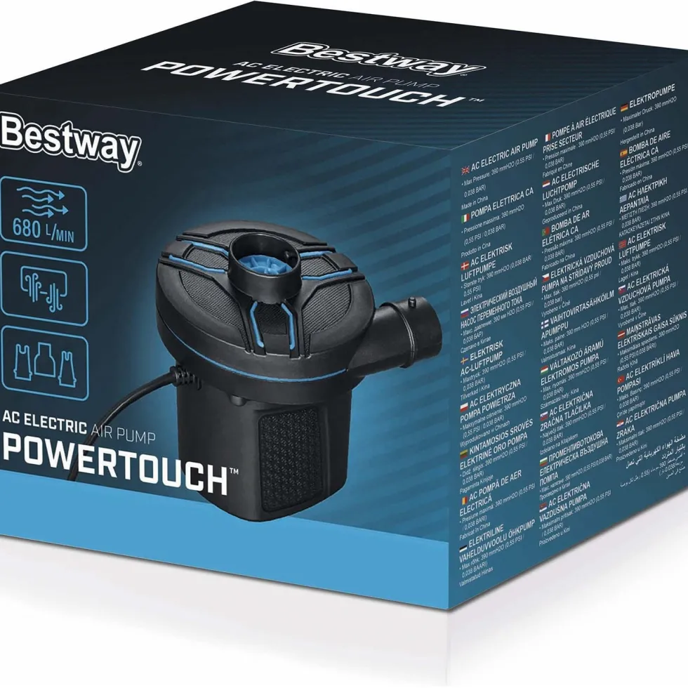 Pompa di gonfiaggio elettrica PowerTouch 680 l/min