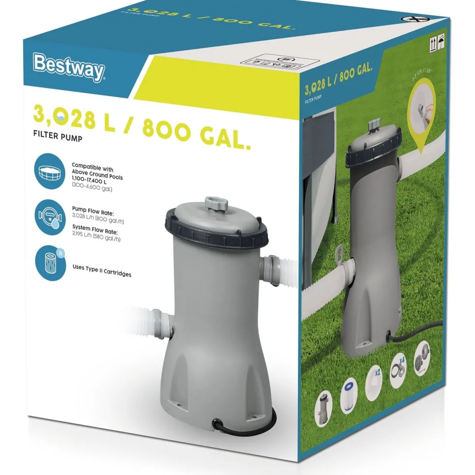 Pompa Filtro a Cartuccia Tipo II 3.028 L/h