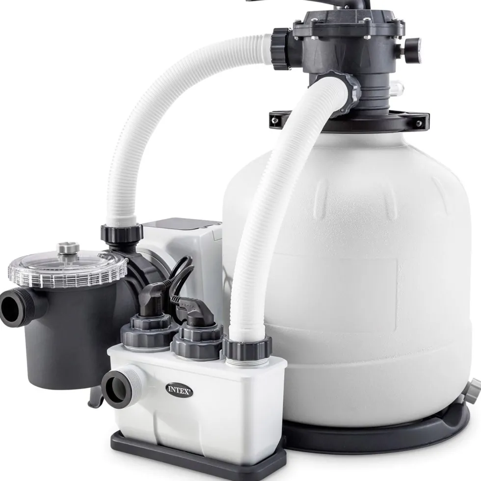 Pompa Filtro a Sabbia con Generatore Salino di Cloro Krystal Clear 10000 litri/ora