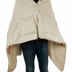 Poncho agnellato Flannel taglia unica