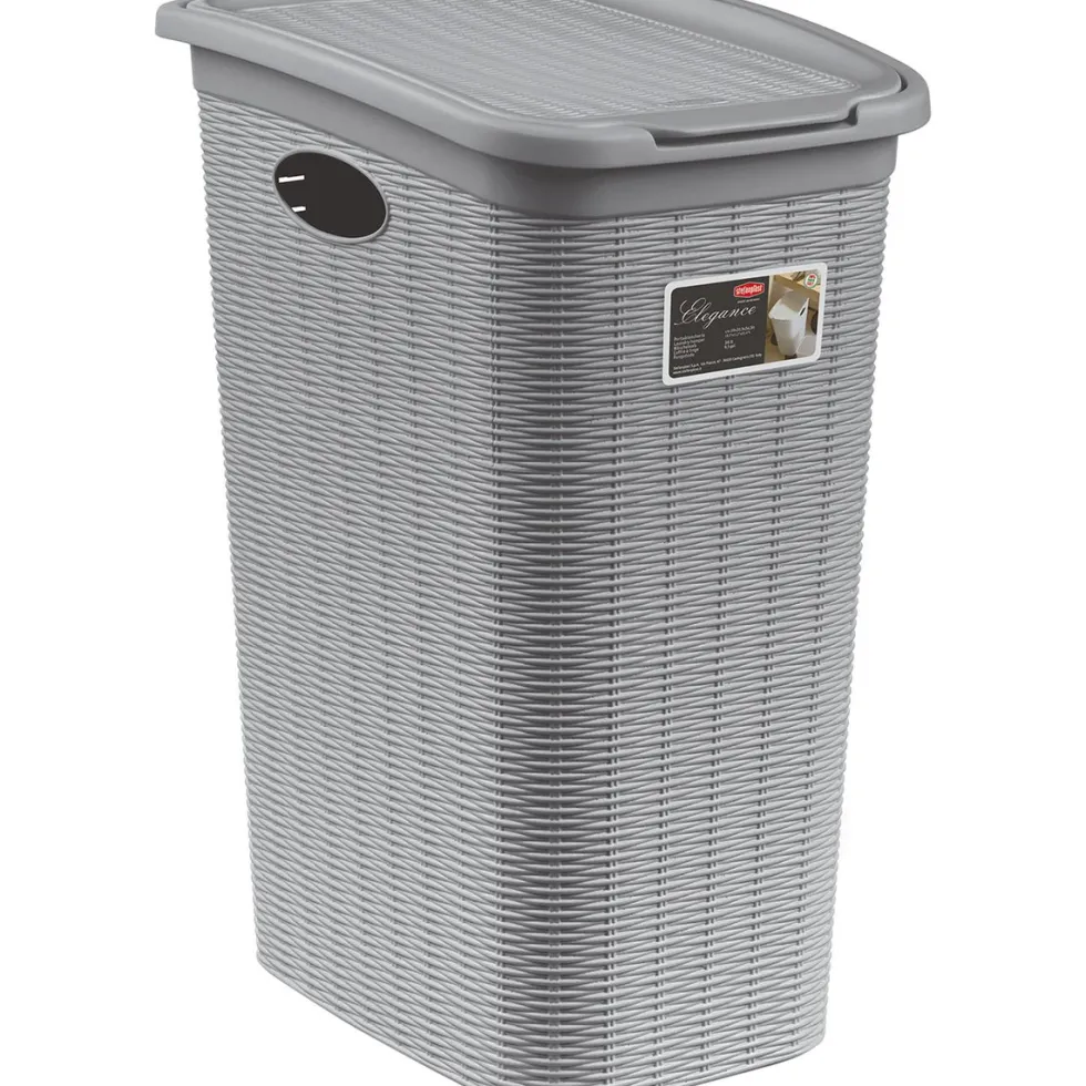 Portabiancheria Grigio Linea Elegance 36 litri