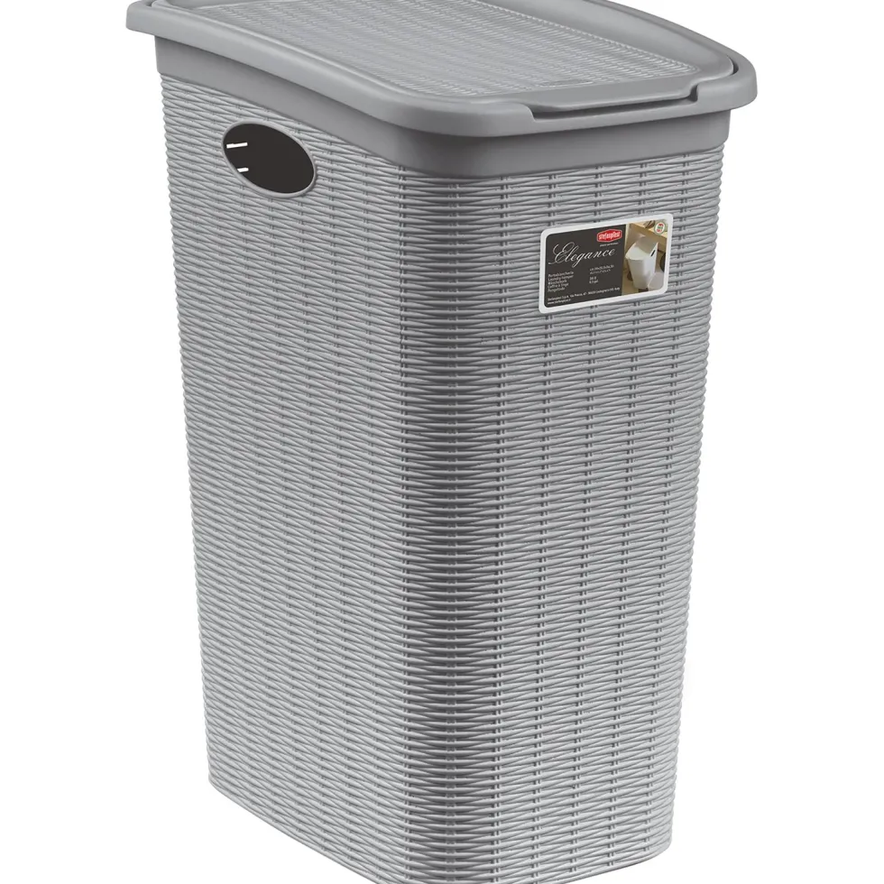 Portabiancheria Grigio Linea Elegance 36 litri