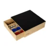 Porta Capsule in Bamboo con Piano in Vetro 3 in 1 Linea Natura