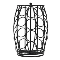Porta Capsule in Metallo Nero 20 Posti
