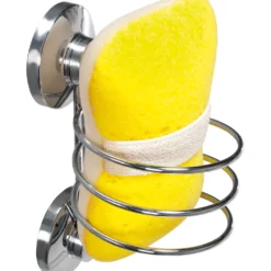 Portaoggetti da Bagno con Ventose in Metallo Cromato Linea Barlow