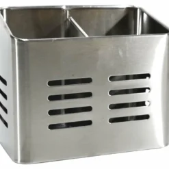 Portaposate in acciaio inox 2 scomparti