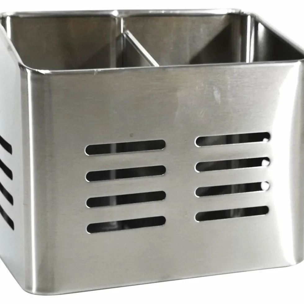 Portaposate in acciaio inox 2 scomparti