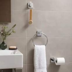 Portarotolo Aperto in Acciaio Inox Linea Kalo Cromo