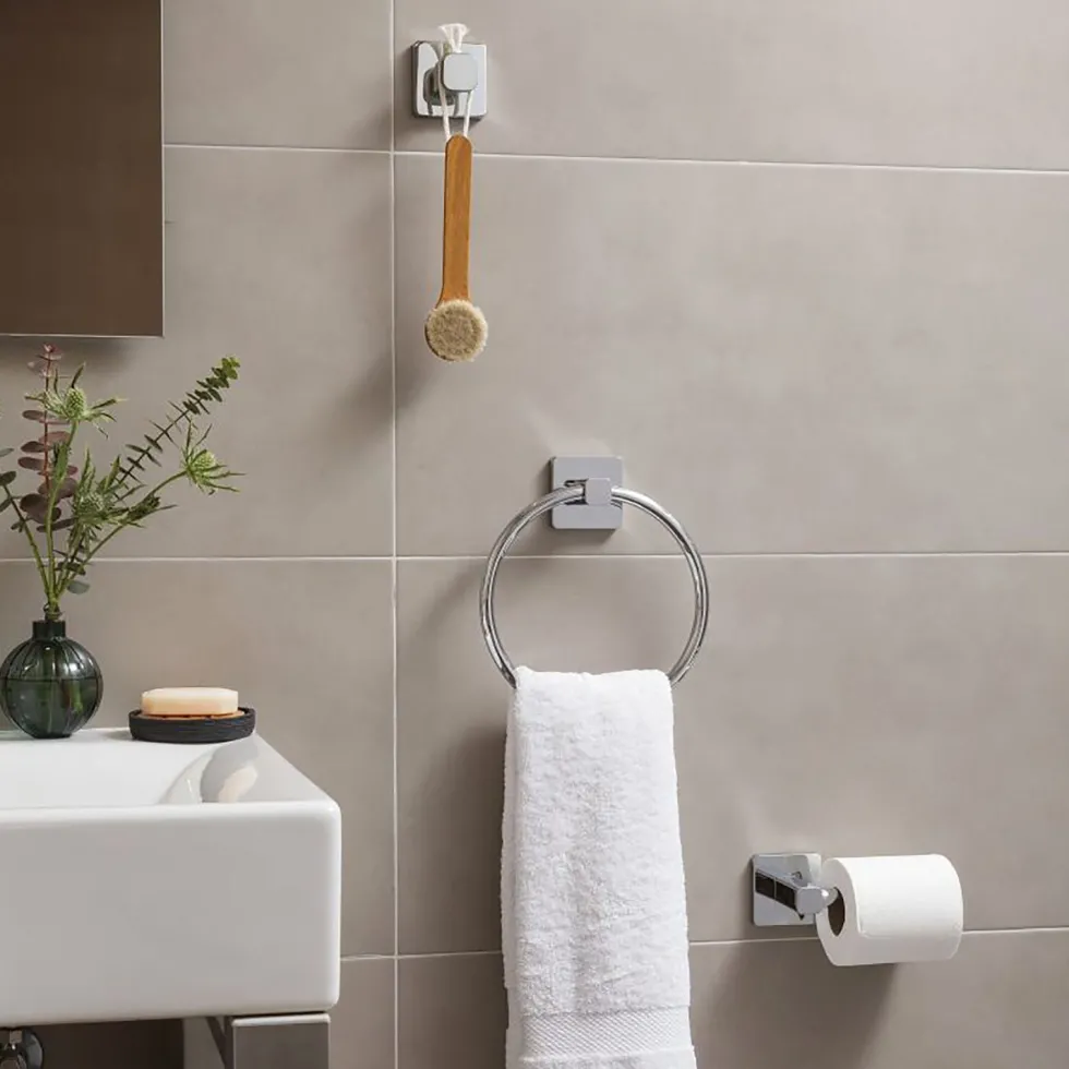 Portarotolo Aperto in Acciaio Inox Linea Kalo Cromo