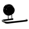 Porta rotolo con Ventosa in Alluminio nero Linea Tahoma Black