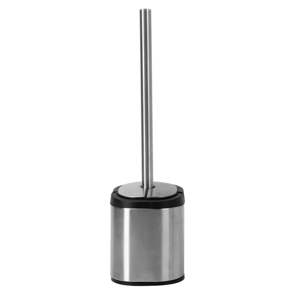 Portascopino Automatico con Scopino in Acciaio Inox h42,5 cm