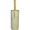 Portascopino beige e legno con scopino