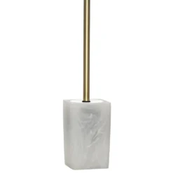 Portascopino con scopino Effetto Marmo Bianco