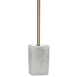 Portascopino con scopino Effetto Marmo Bianco
