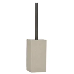Portascopino con scopino Effetto Materico Beige