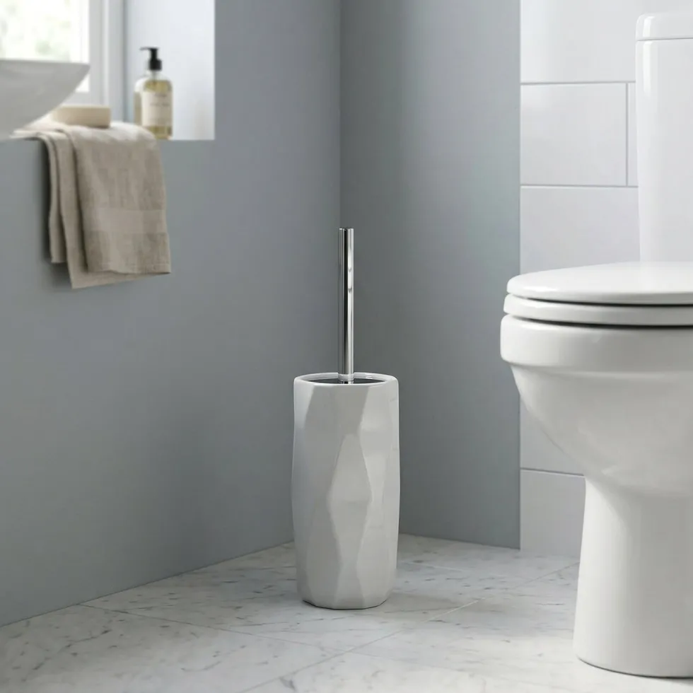 Portascopino con Scopino in Ceramica