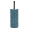Portascopino con Scopino in Ceramica Carta da Zucchero Finitura a rilievo Effetto Ondulato h35 cm