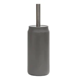 Portascopino con Scopino in Ceramica Grigio