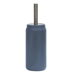 Portascopino con Scopino in Ceramica Petrolio