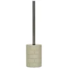 Portascopino con scopino in Poliresina Effetto Pietra Beige