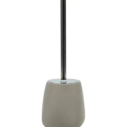 Portascopino con scopino in Stoneware Tortora