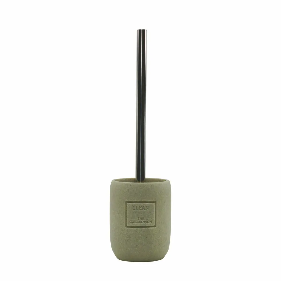 Portascopino con Scopino Sabbia Clean Collection h36 cm diametro 9,5 cm