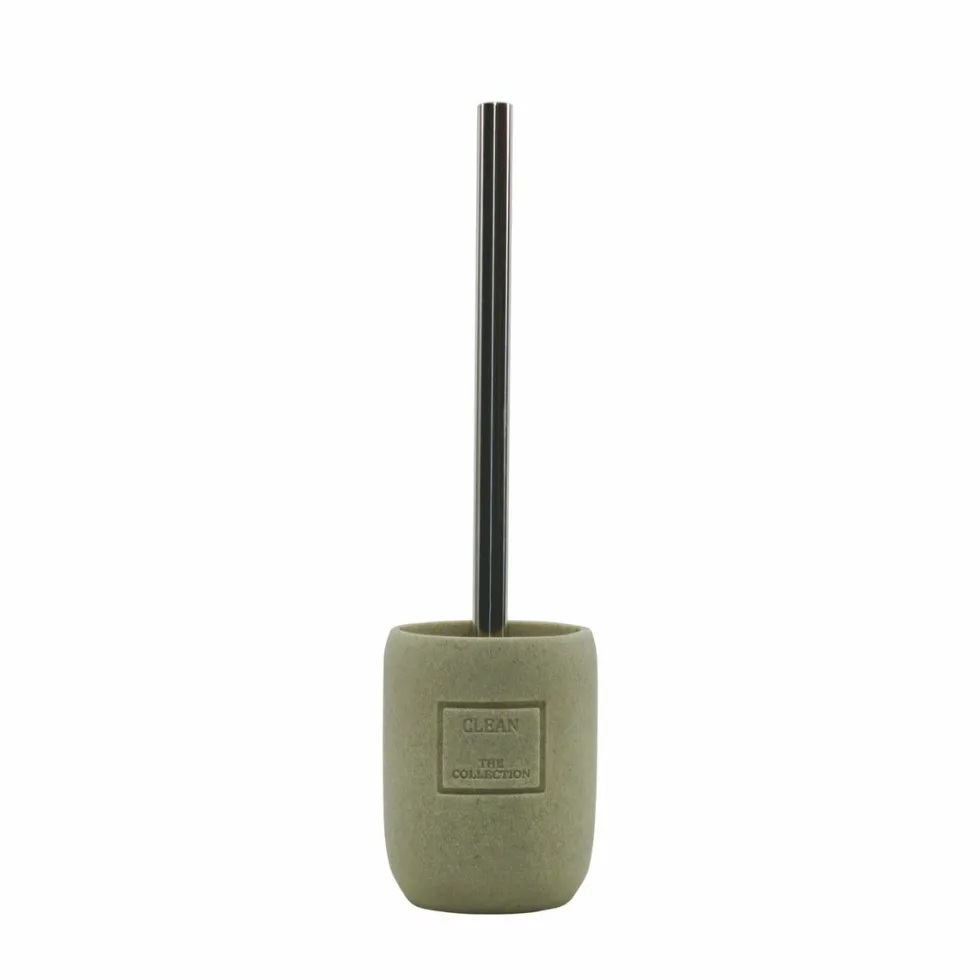 Portascopino con Scopino Sabbia Clean Collection h36 cm diametro 9,5 cm
