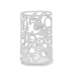 Portautensili da Cucina in Metallo Bianco h16 cm diametro 11 cm